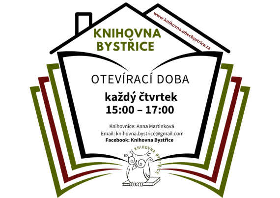 Knihovna otevřena 15:00-17:00